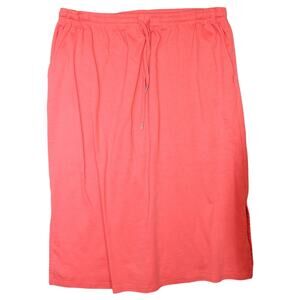 Woman‎ Within Womens Plus Size Sport Knit Side-Slit Skirt Drawstri Size 26/28 2X